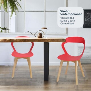Foto 8 | Set de Sillas Mundo In Moura Rojas para Comedor 2 Sillas