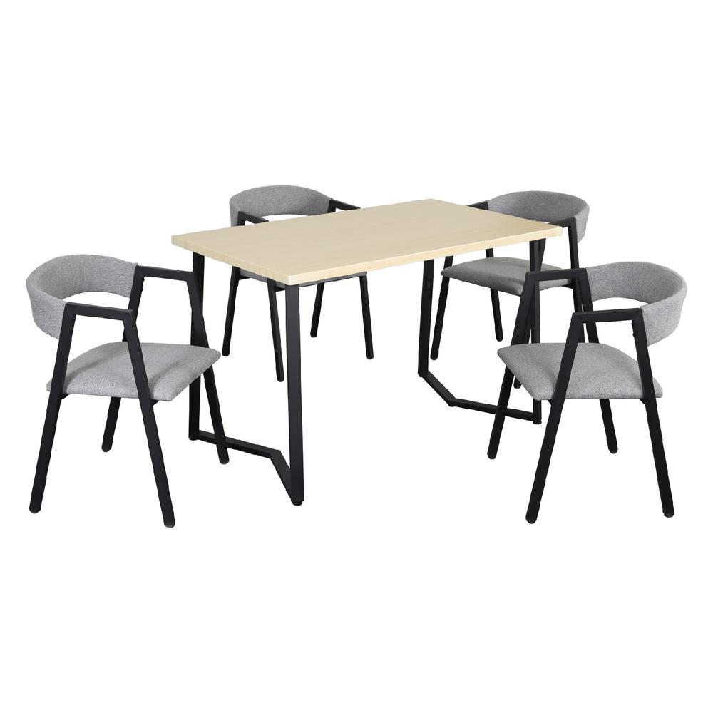 Foto 2 pulgar | Sillas Juego de Comedor con Mesa KingsHouse para 4 Personas