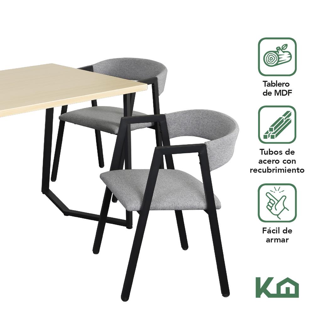 Foto 3 pulgar | Sillas Juego de Comedor con Mesa KingsHouse para 4 Personas
