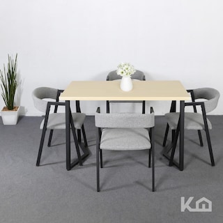 Foto 7 | Sillas Juego de Comedor con Mesa KingsHouse para 4 Personas