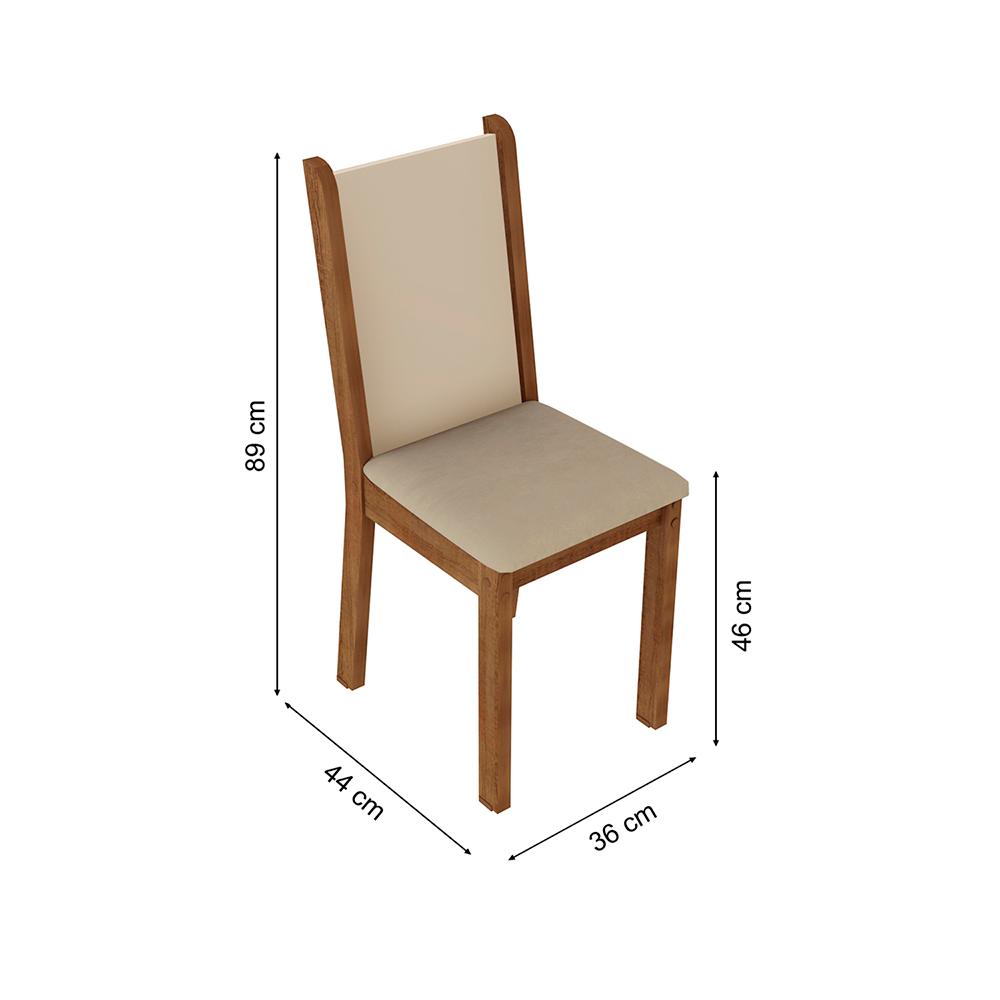 Foto 4 pulgar | Kit 6 Sillas de Comedor 4291 Madesa Mcs Beige