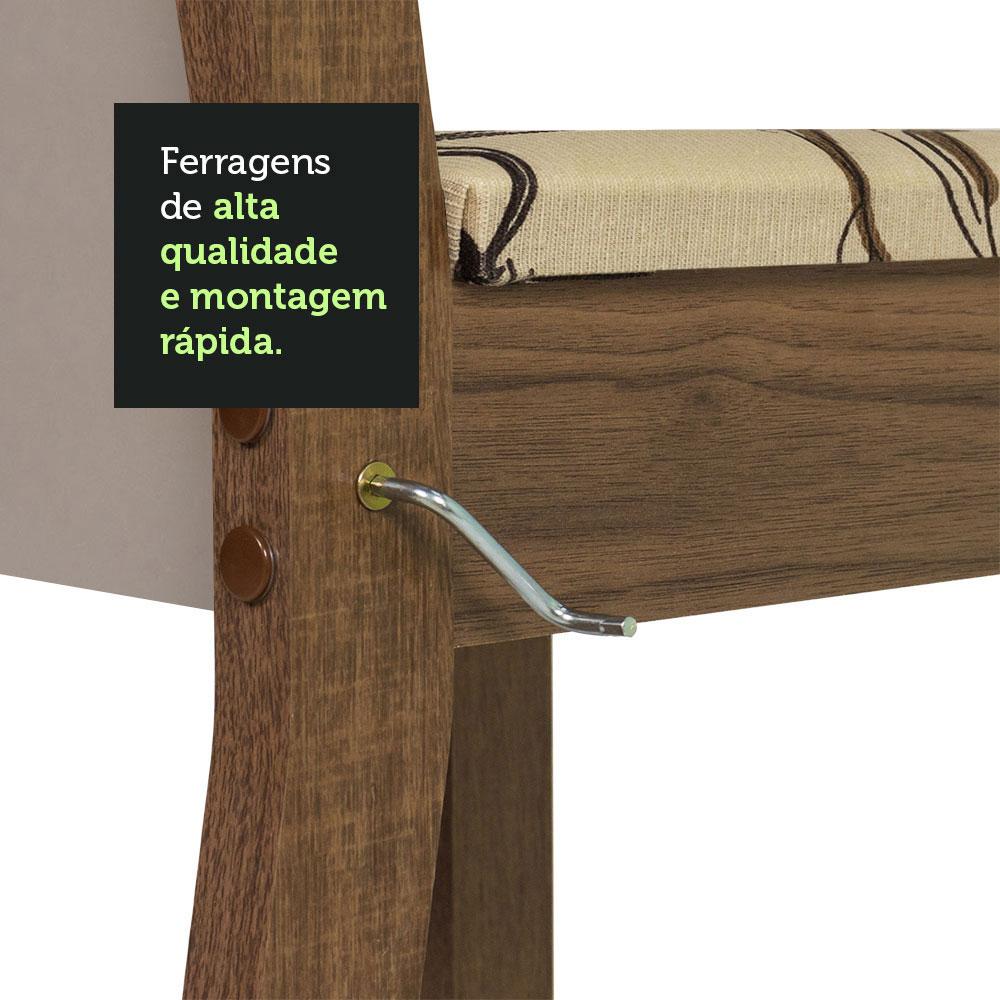 Foto 5 pulgar | Kit 6 Sillas De Comedor 4291 Madesa Mcl Beige