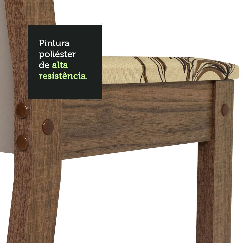 Foto 6 pulgar | Kit 6 Sillas De Comedor 4291 Madesa Mcl Beige