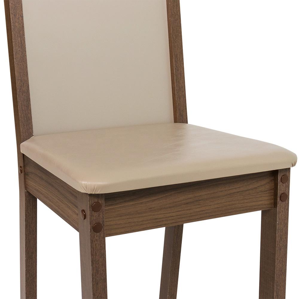 Foto 5 pulgar | Kit 4 Sillas De Comedor Madesa Marron Crema