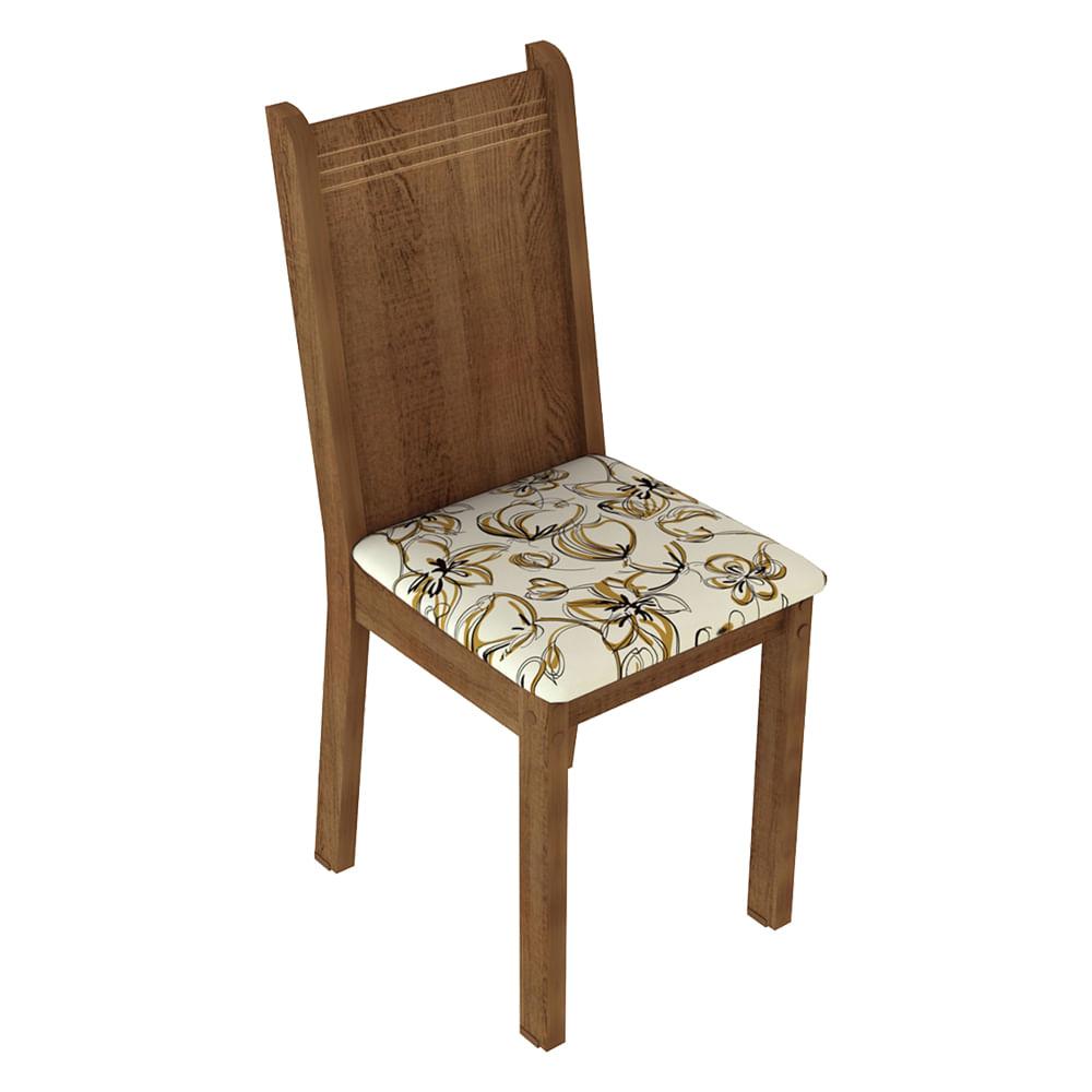 Foto 2 pulgar | Kit 6 Sillas De Comedor 4290 Madesa Marron Lirio Beige