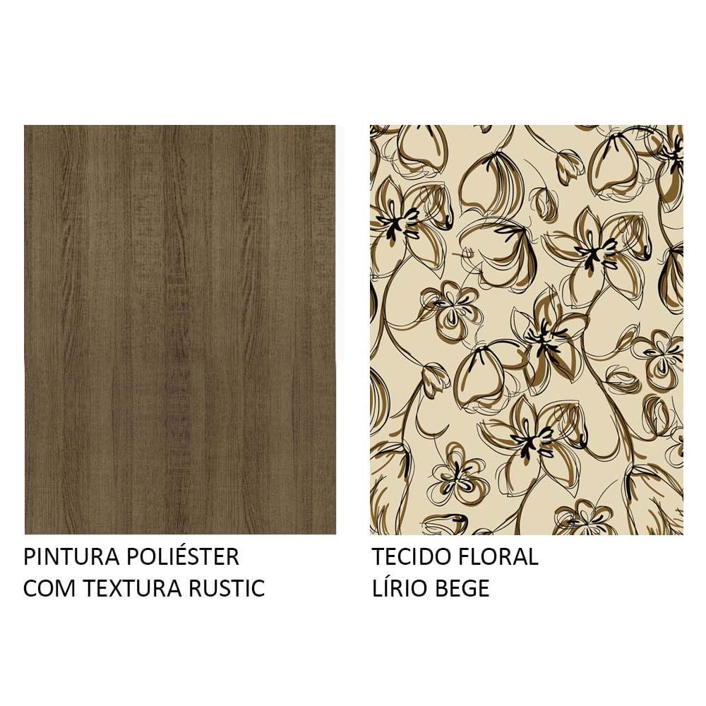 Foto 8 pulgar | Kit 6 Sillas De Comedor 4290 Madesa Marron Lirio Beige