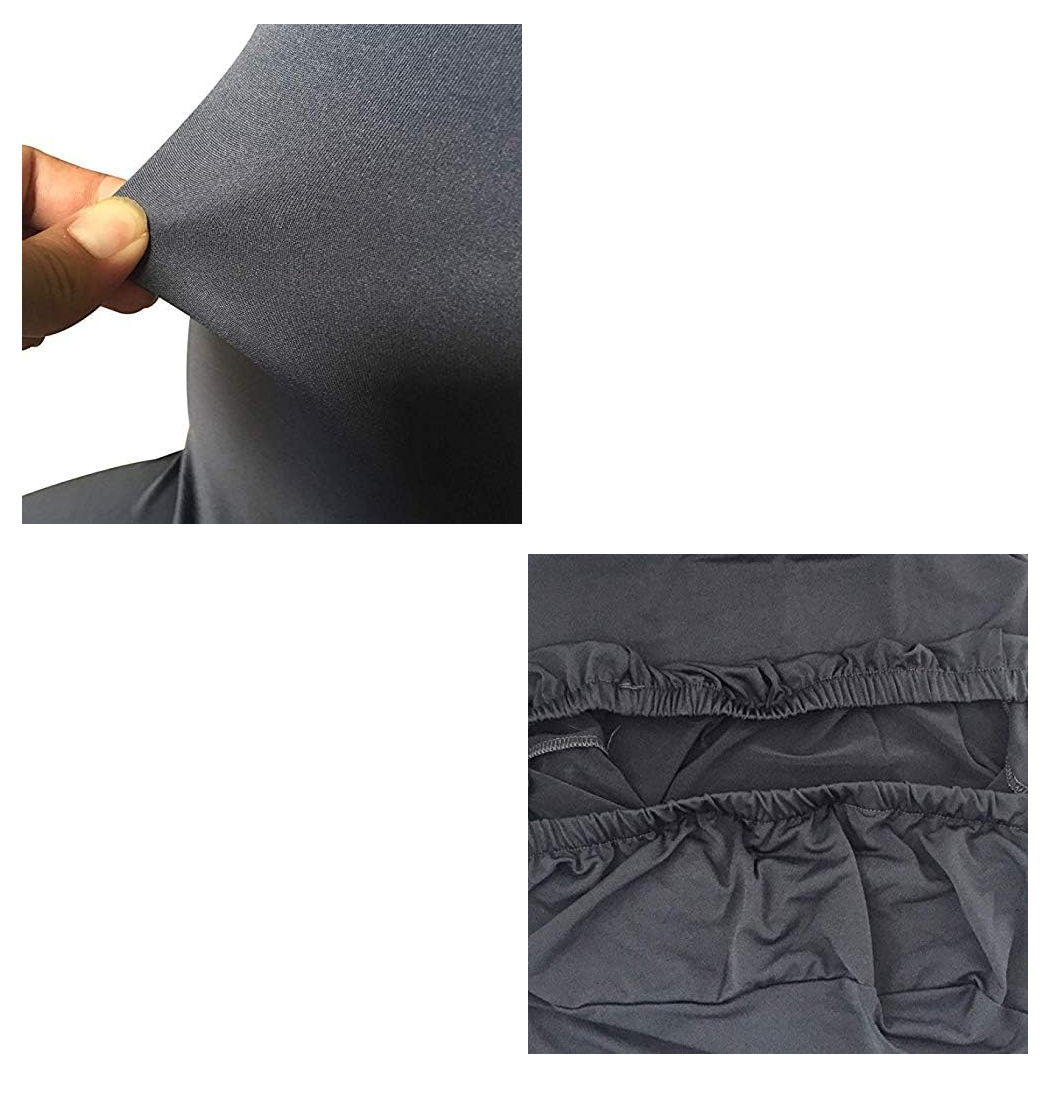 Foto 5 pulgar | Fundas Elásticas Protectoras para Sillas de Comedor Gris 8 Piezas