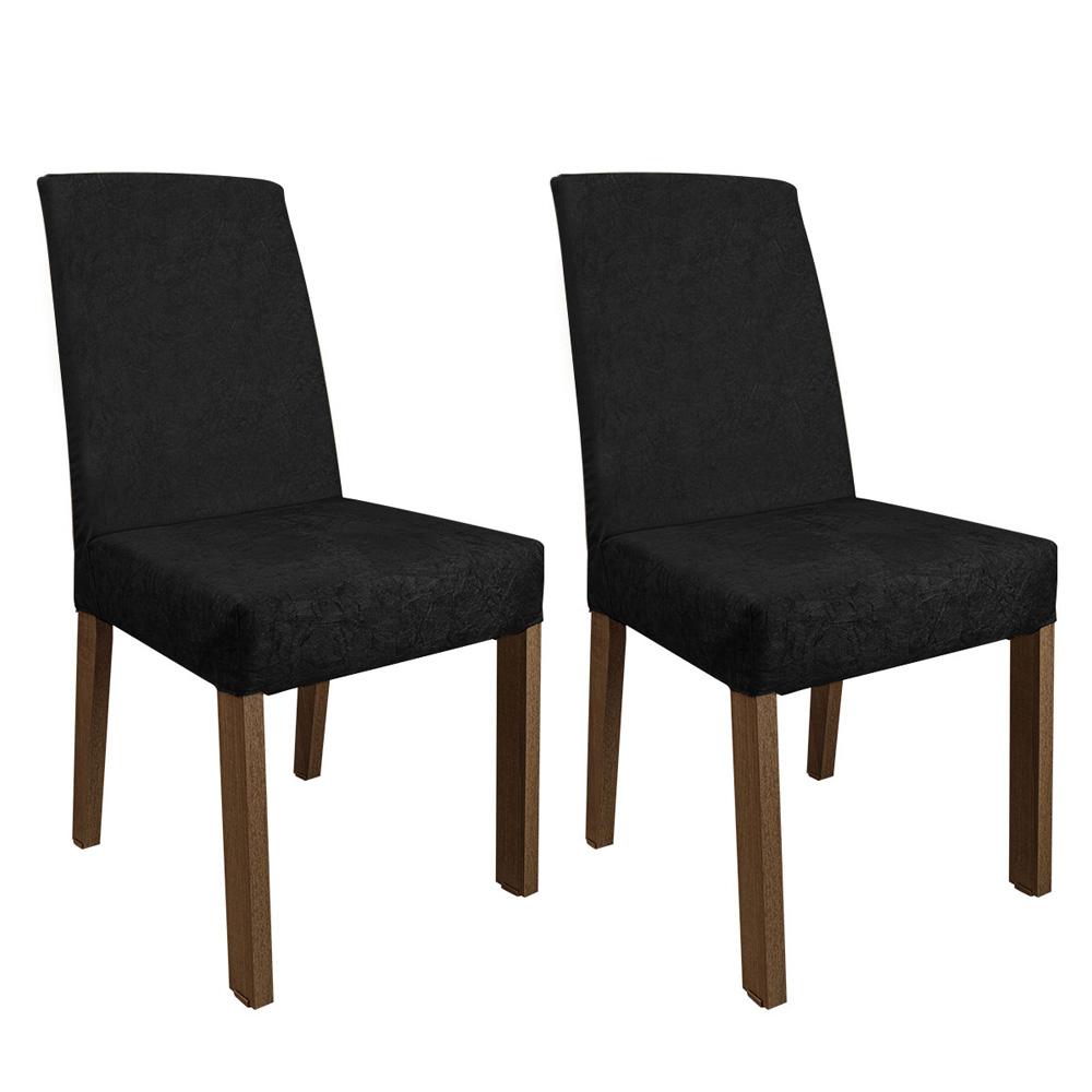 Sillas de Comedor Madesa Negras 2 Piezas