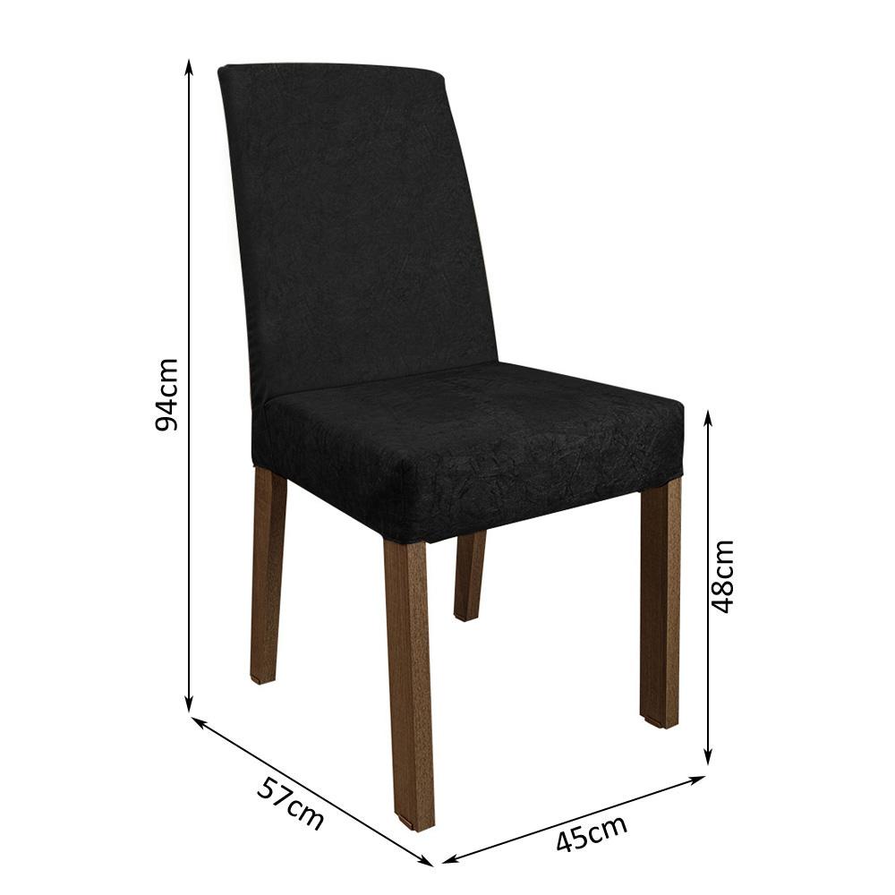 Foto 4 pulgar | Sillas de Comedor Madesa Negras 2 Piezas