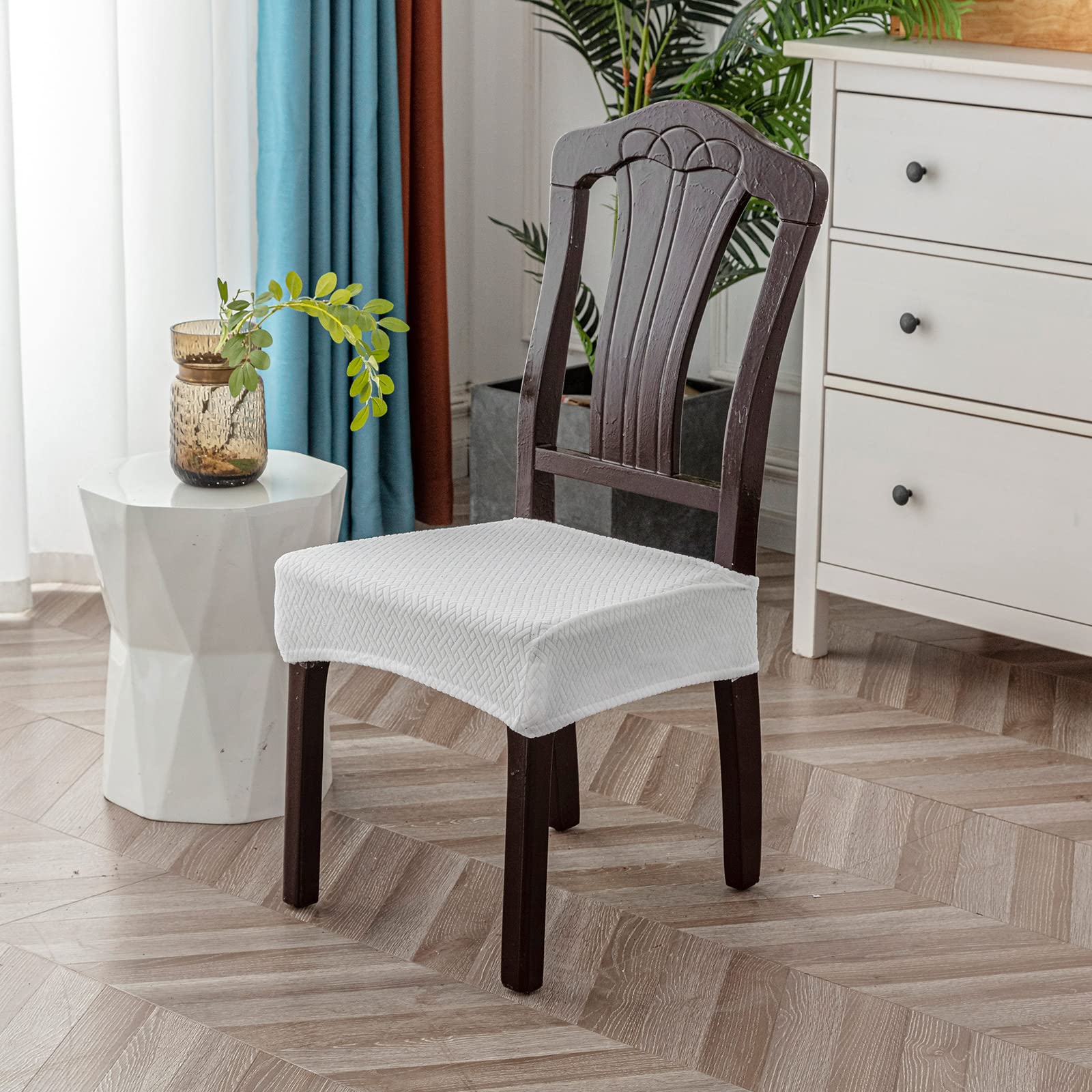 Foto 8 pulgar | Fundas Impermeables para Sillas de Comedor Genina White 6 Unidades - Venta Internacional