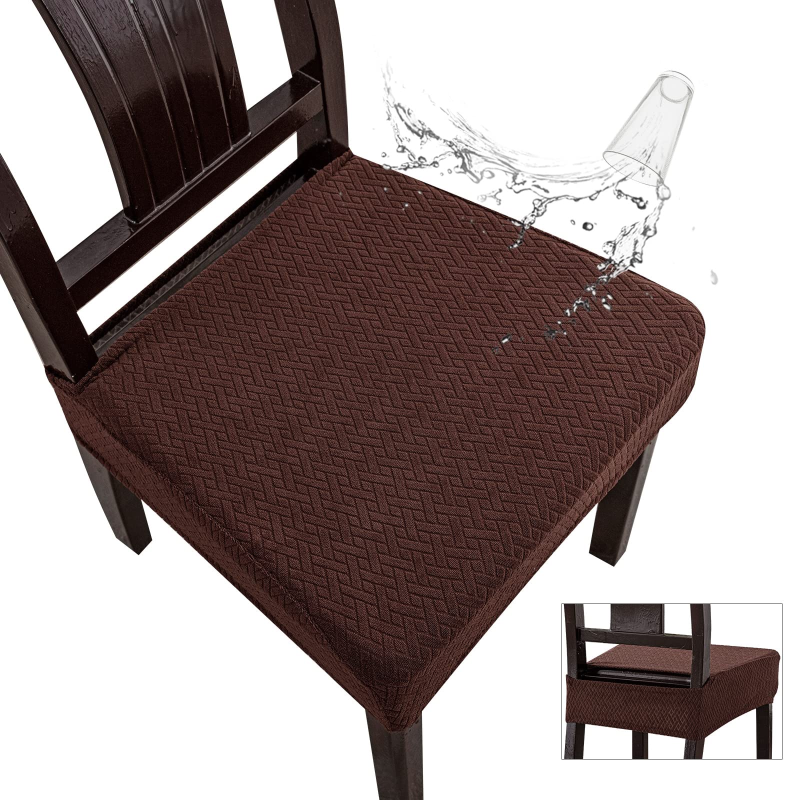 Foto 1 | Fundas Impermeables para Sillas de Comedor Genina 6 Piezas - Venta Internacional