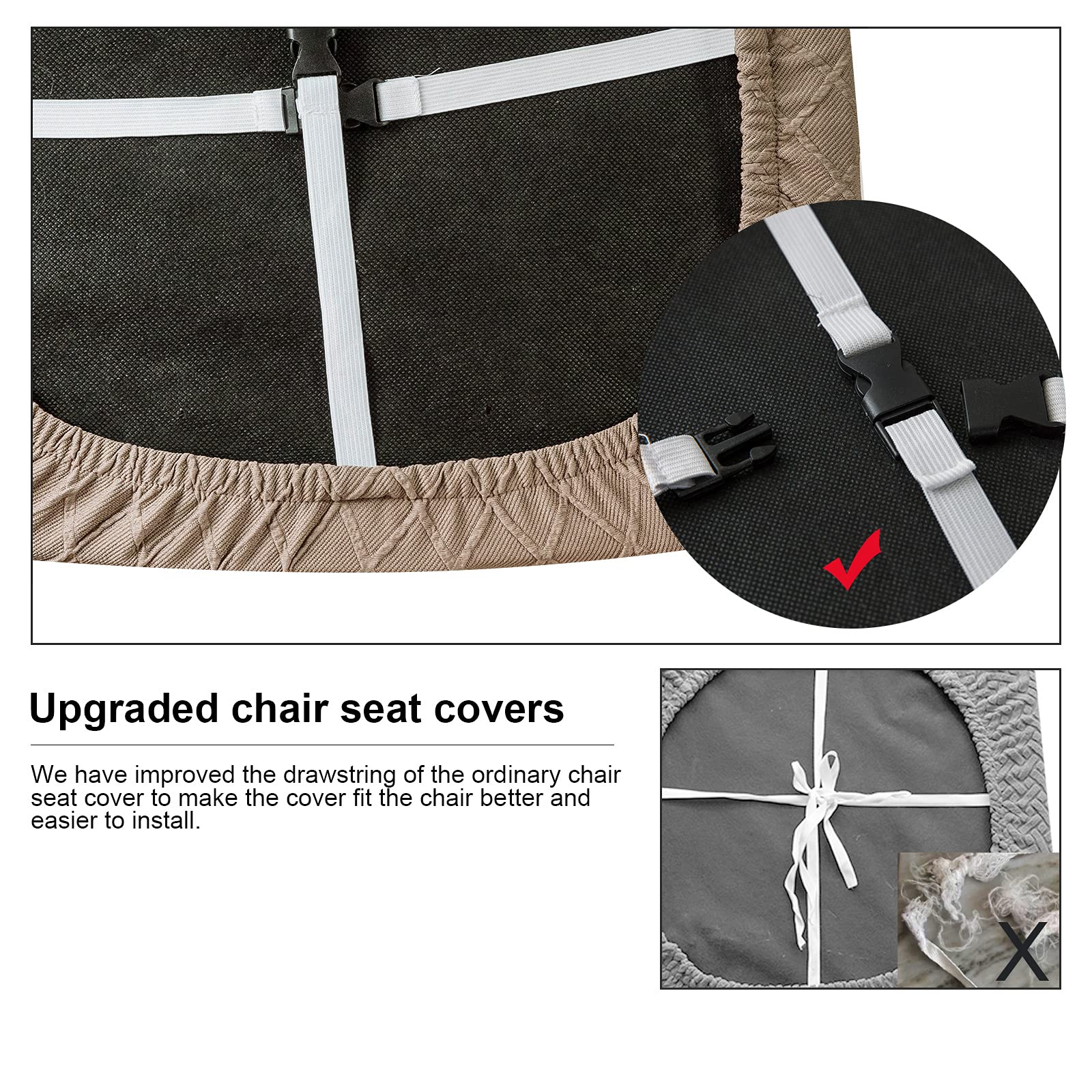 Foto 4 pulgar | Fundas De Asiento Impermeables Para Sillas De Comedor Genina (6 Unidades) - Venta Internacional.