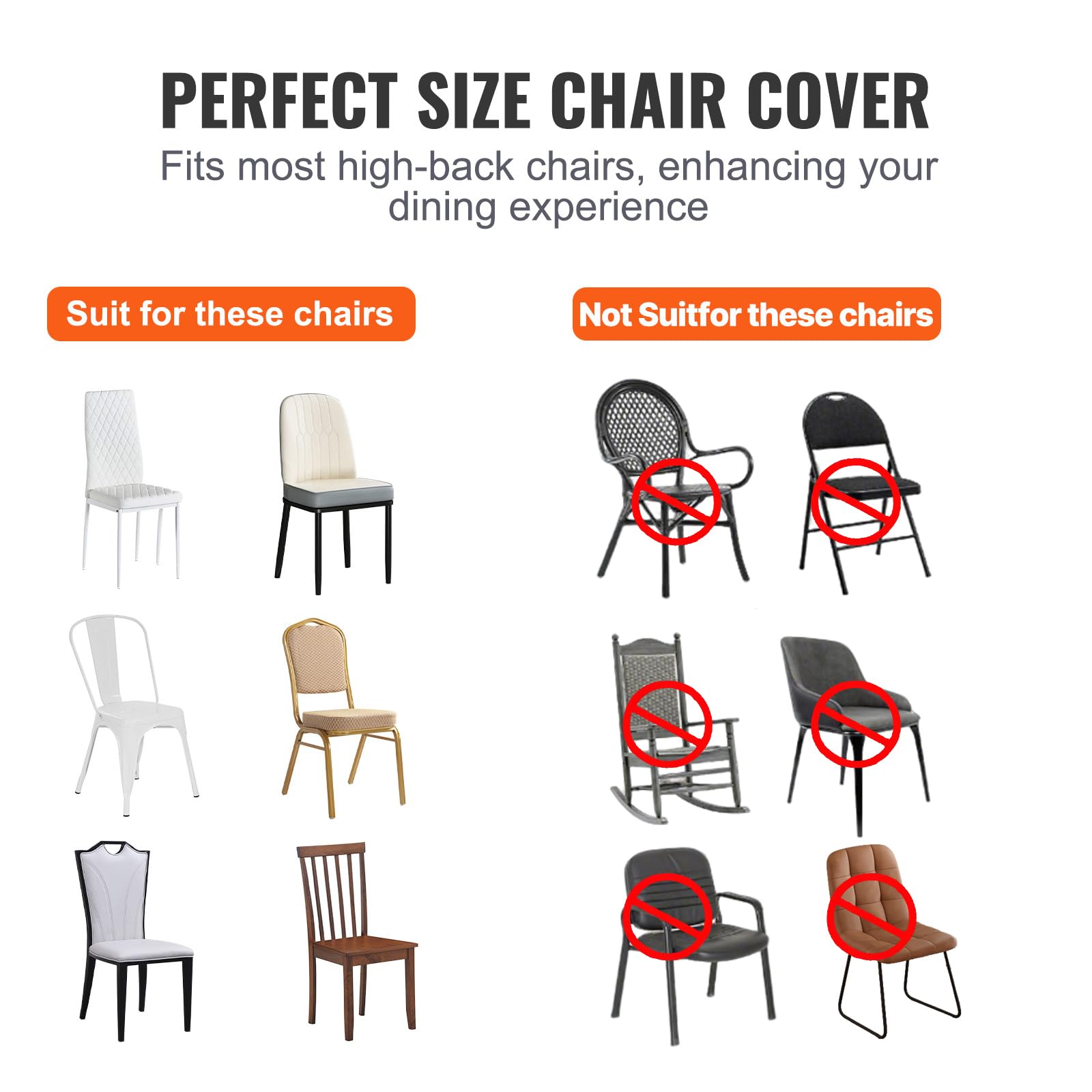 Foto 4 pulgar | Funda Negra Vevor 30 Piezas para Silla-Venta Internacional