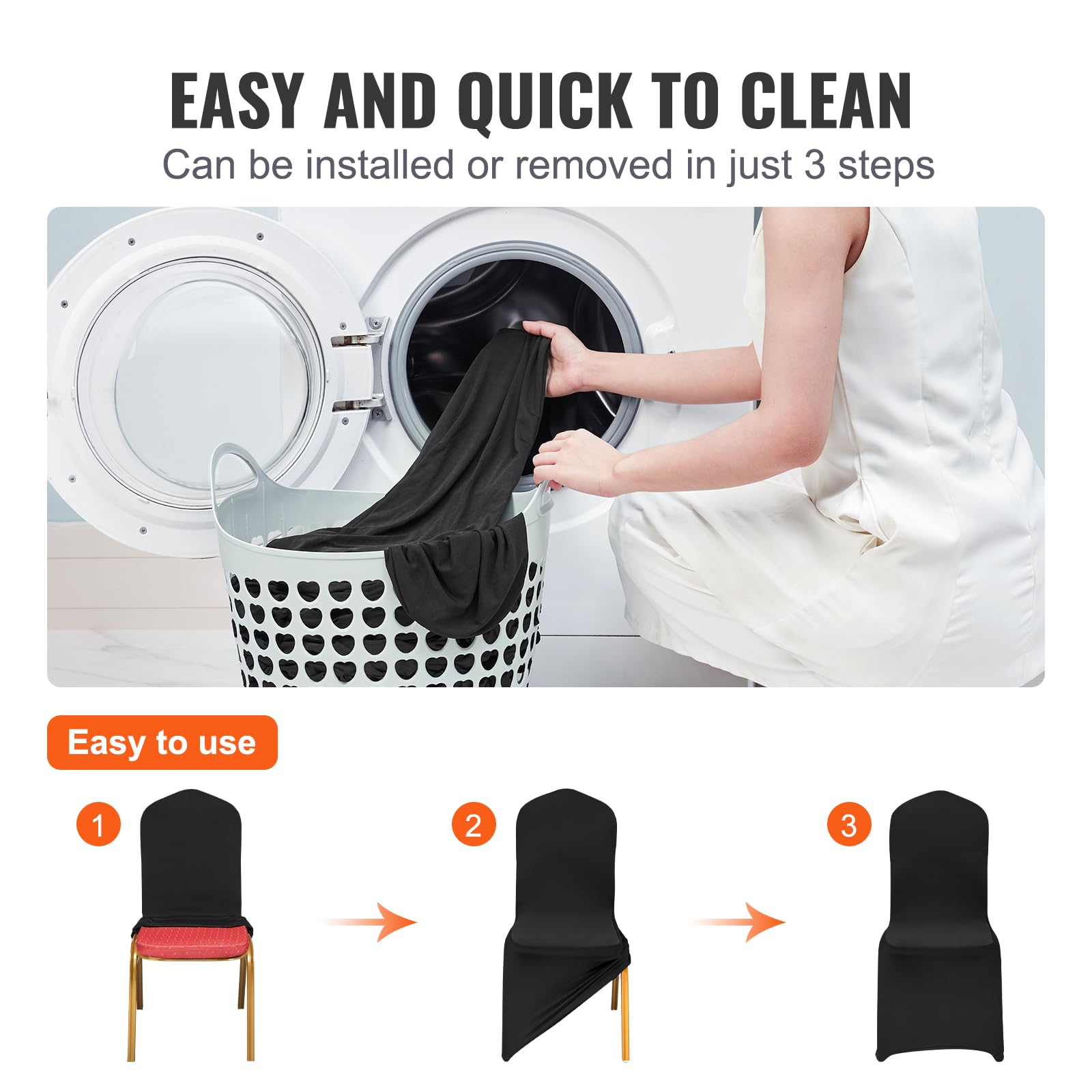 Foto 5 pulgar | Funda Negra Vevor 30 Piezas para Silla-Venta Internacional