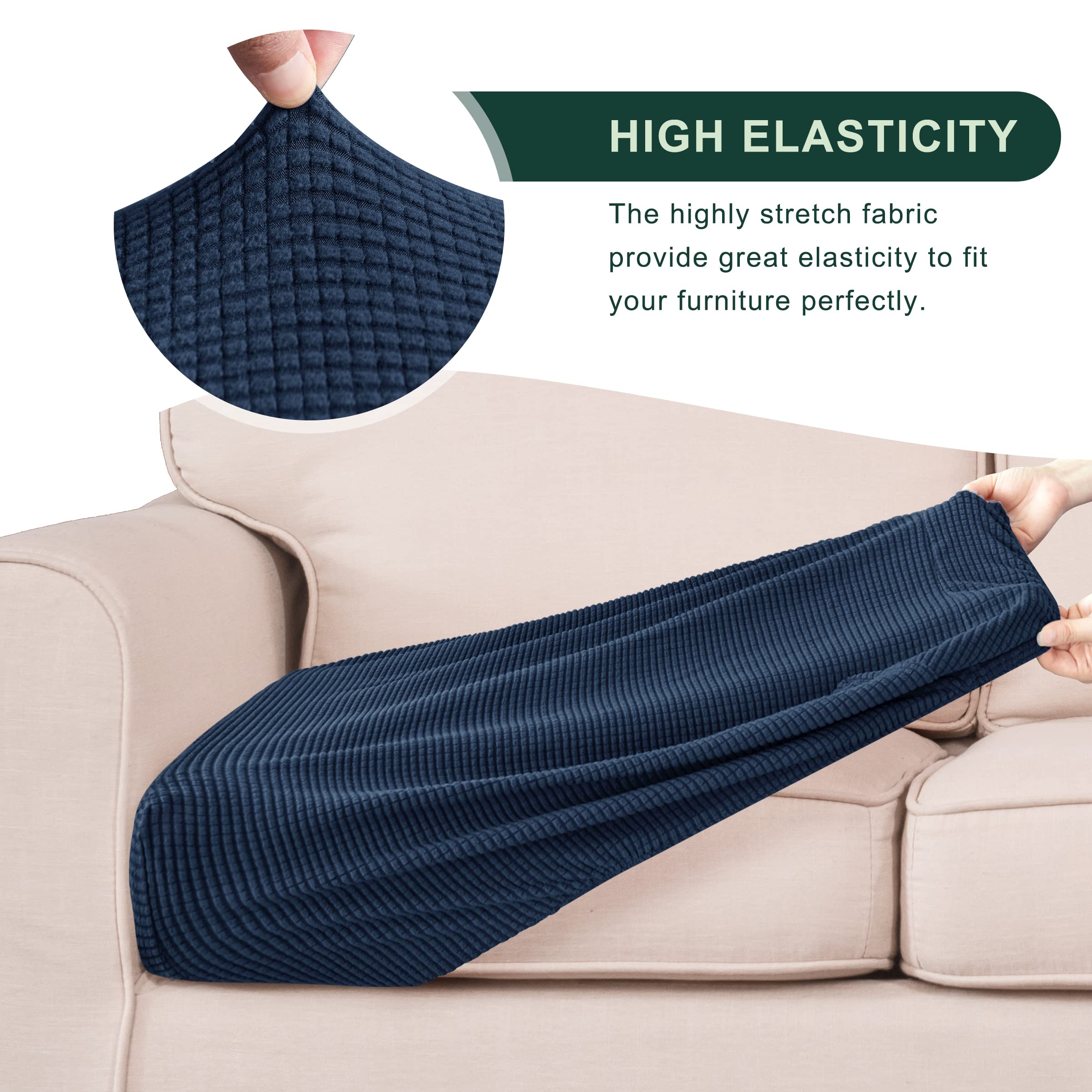 Foto 4 pulgar | Fundas de Cojín Chun Yi Stretch Azul 3 Piezas - Venta Internacional