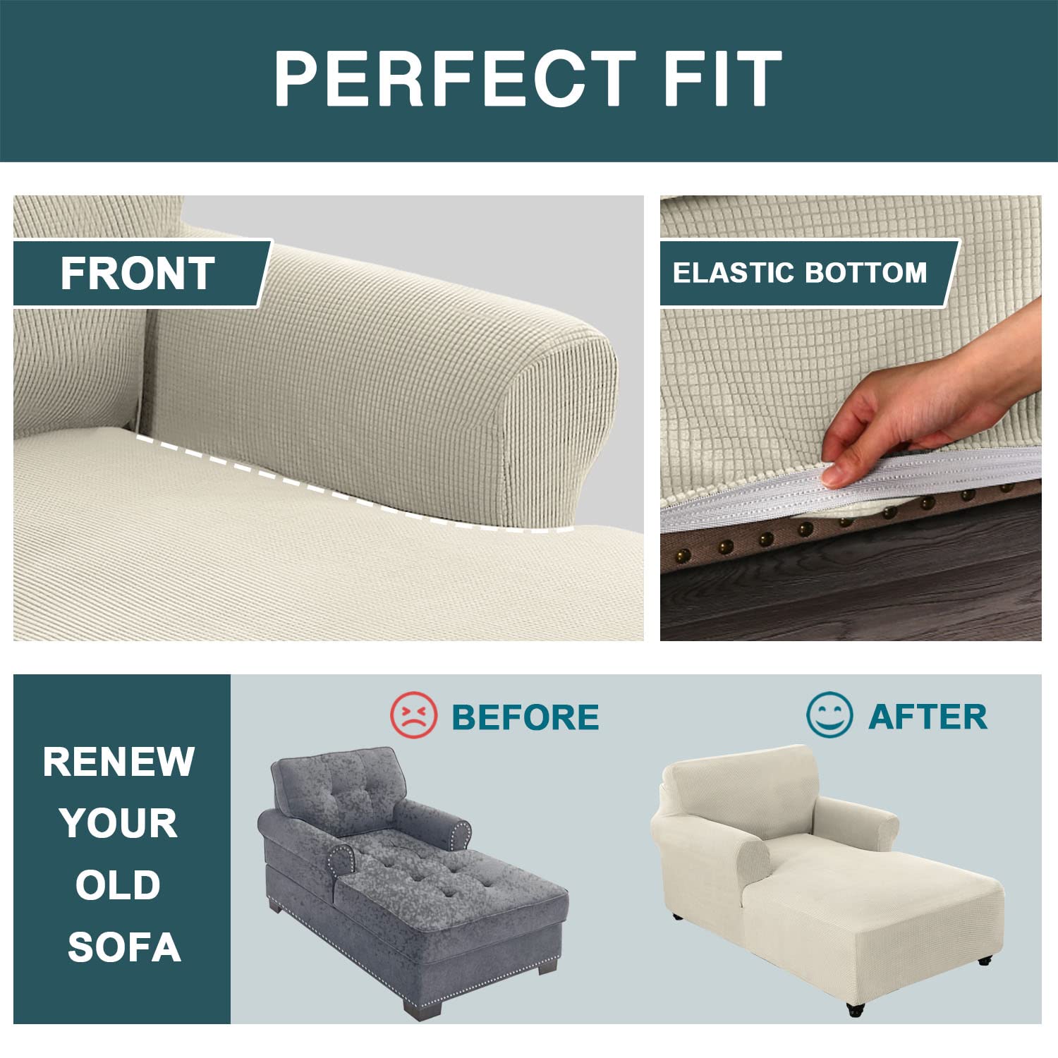 Foto 7 pulgar | Funda Para Diván Fantasdecor, Sillón Elástico - Venta Internacional.