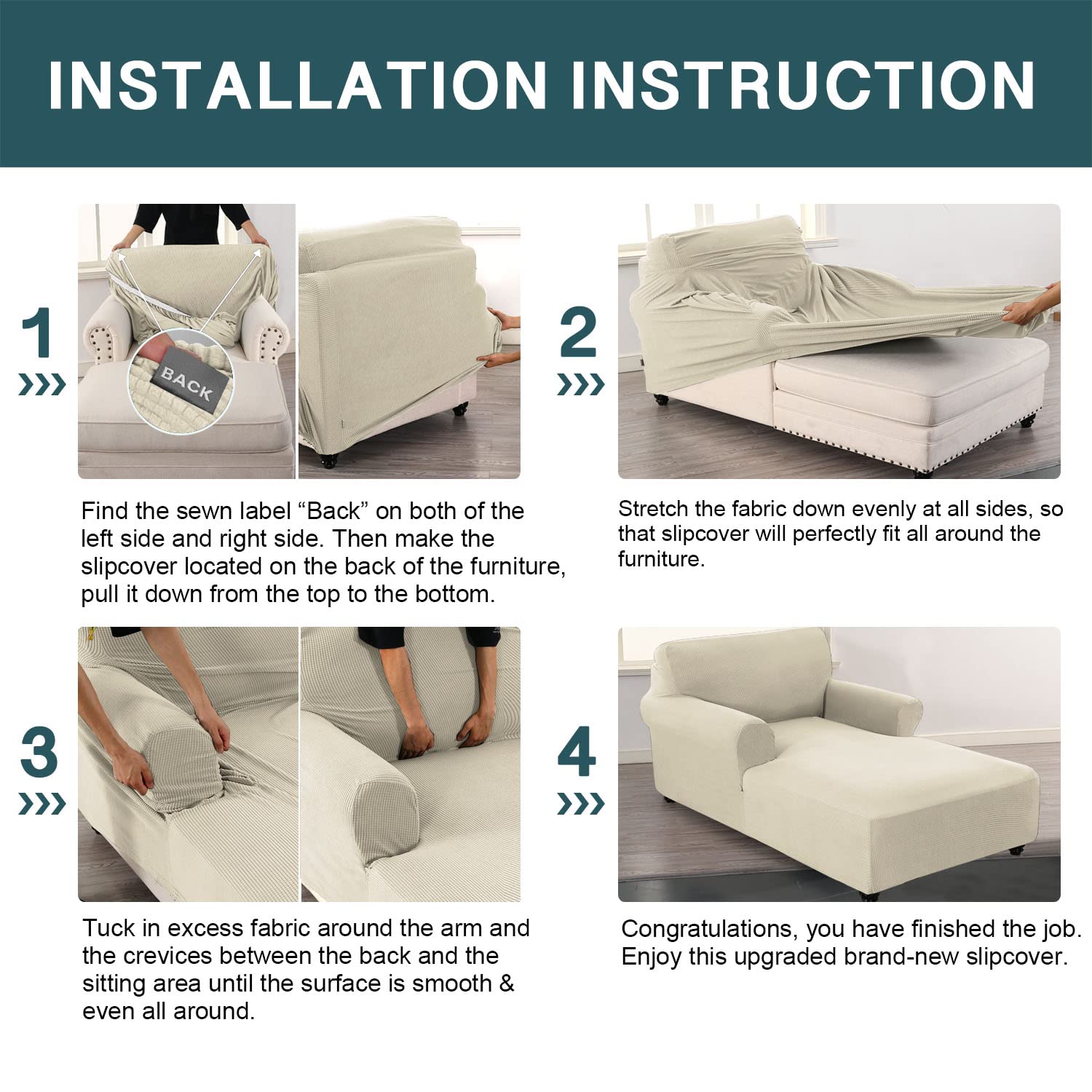 Foto 7 | Funda Para Diván Fantasdecor, Sillón Elástico - Venta Internacional.