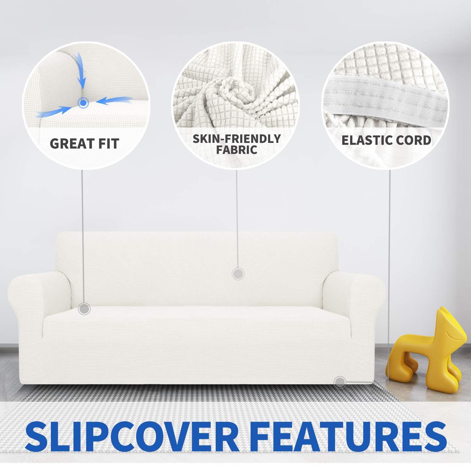 Foto 4 pulgar | Funda De Sofá Maxijin Super Stretch Para Sofá De 3 Cojines - Venta Internacional.