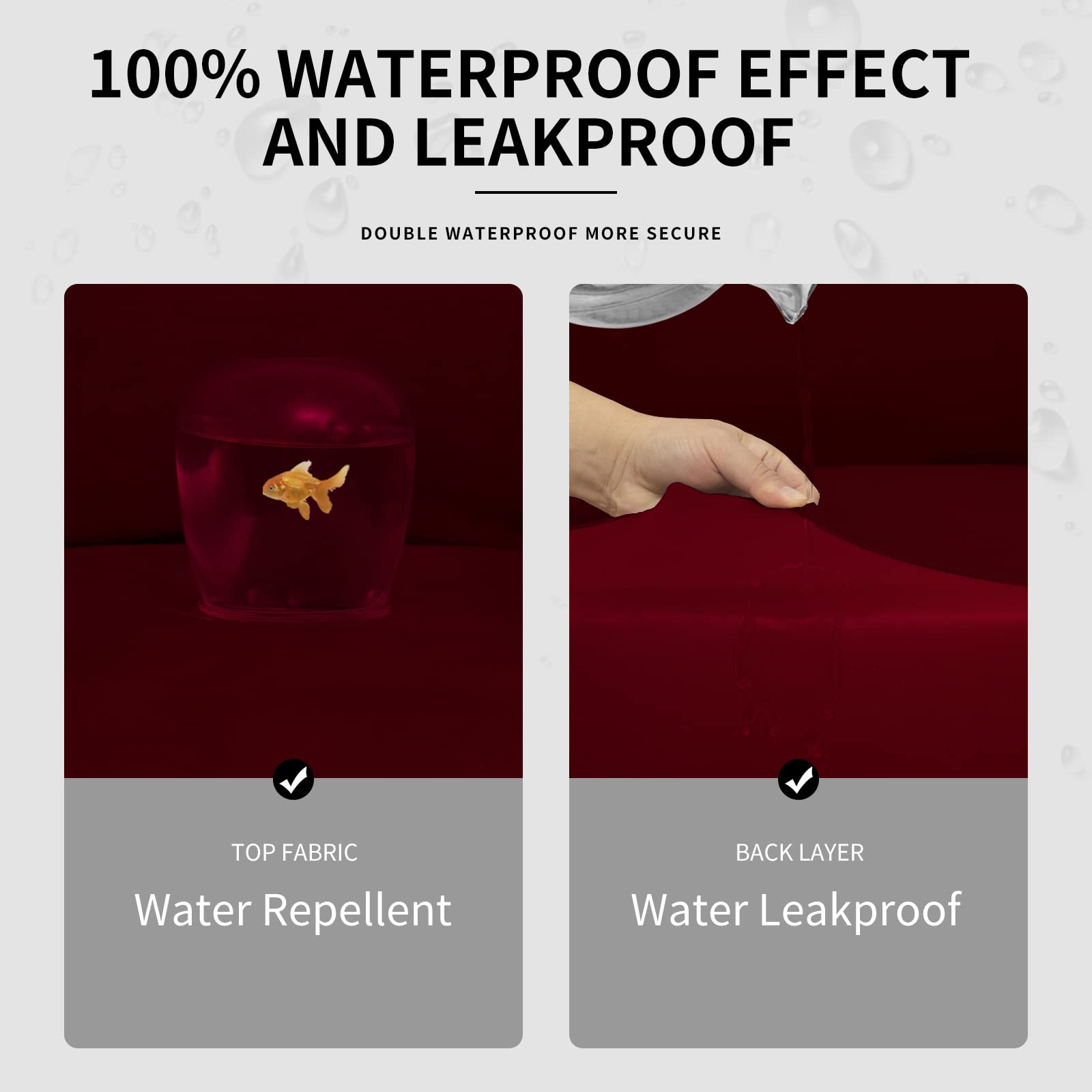 Foto 4 pulgar | Funda De Sofá De Forro Polar De Microfibra 100% Impermeable, Fácil De Llevar - Venta Internacional.