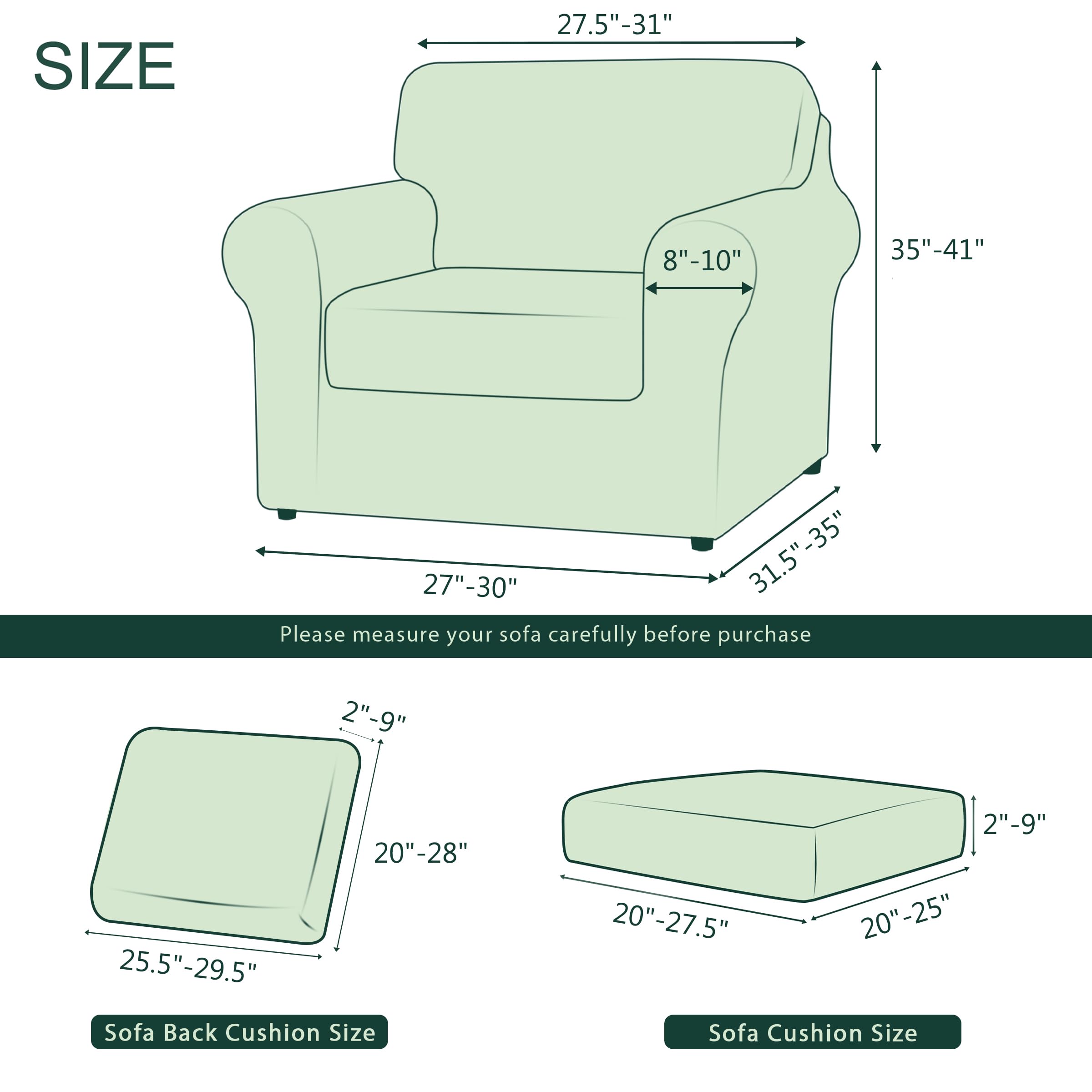 Foto 5 pulgar | Funda De Sofá Chun Yi Para Sillón Elástico De 1 Plaza, 3 Piezas - Venta Internacional.