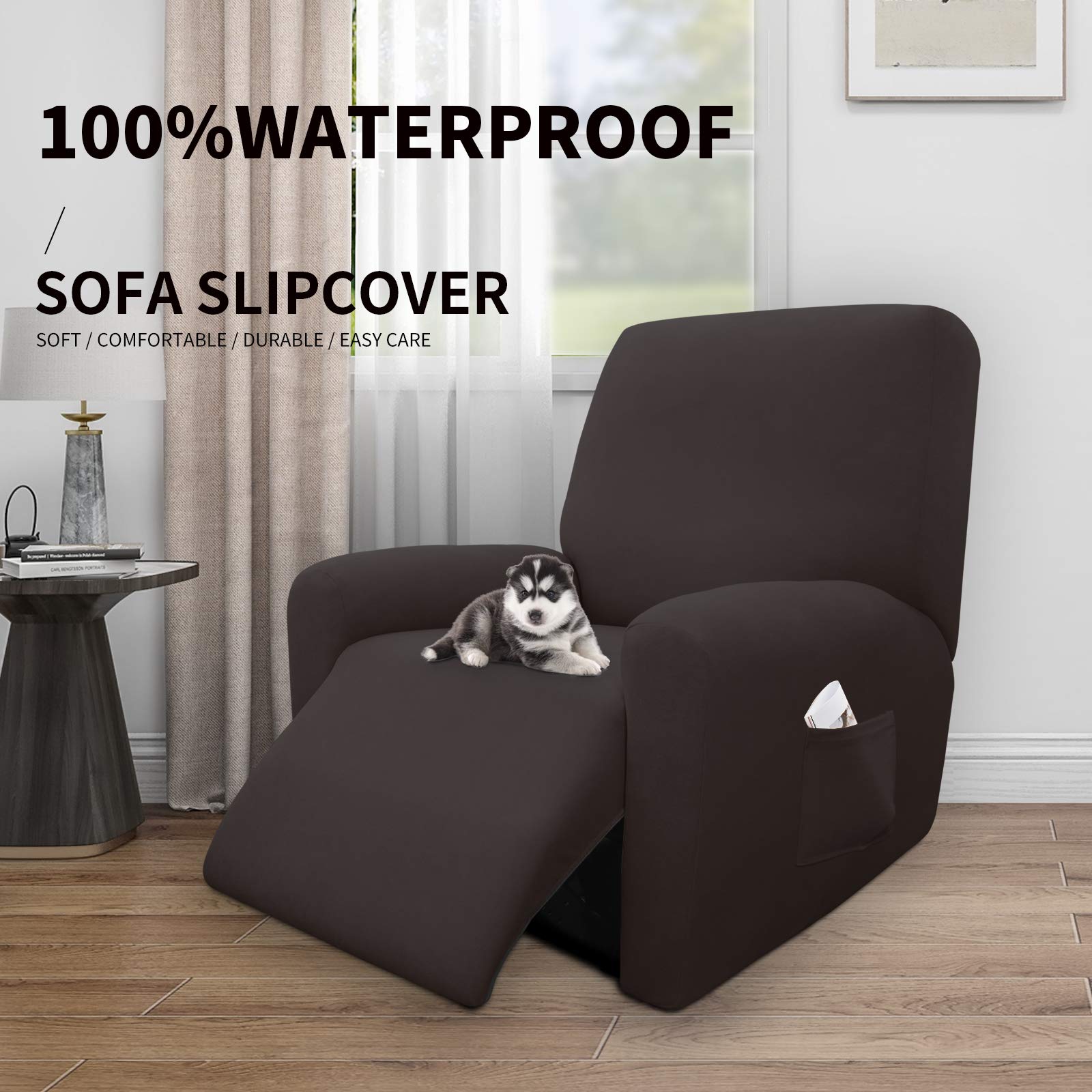 Foto 3 pulgar | Funda De Sillón Reclinable, Fácil De Usar, 100% Impermeable, 4 Piezas - Venta Internacional.