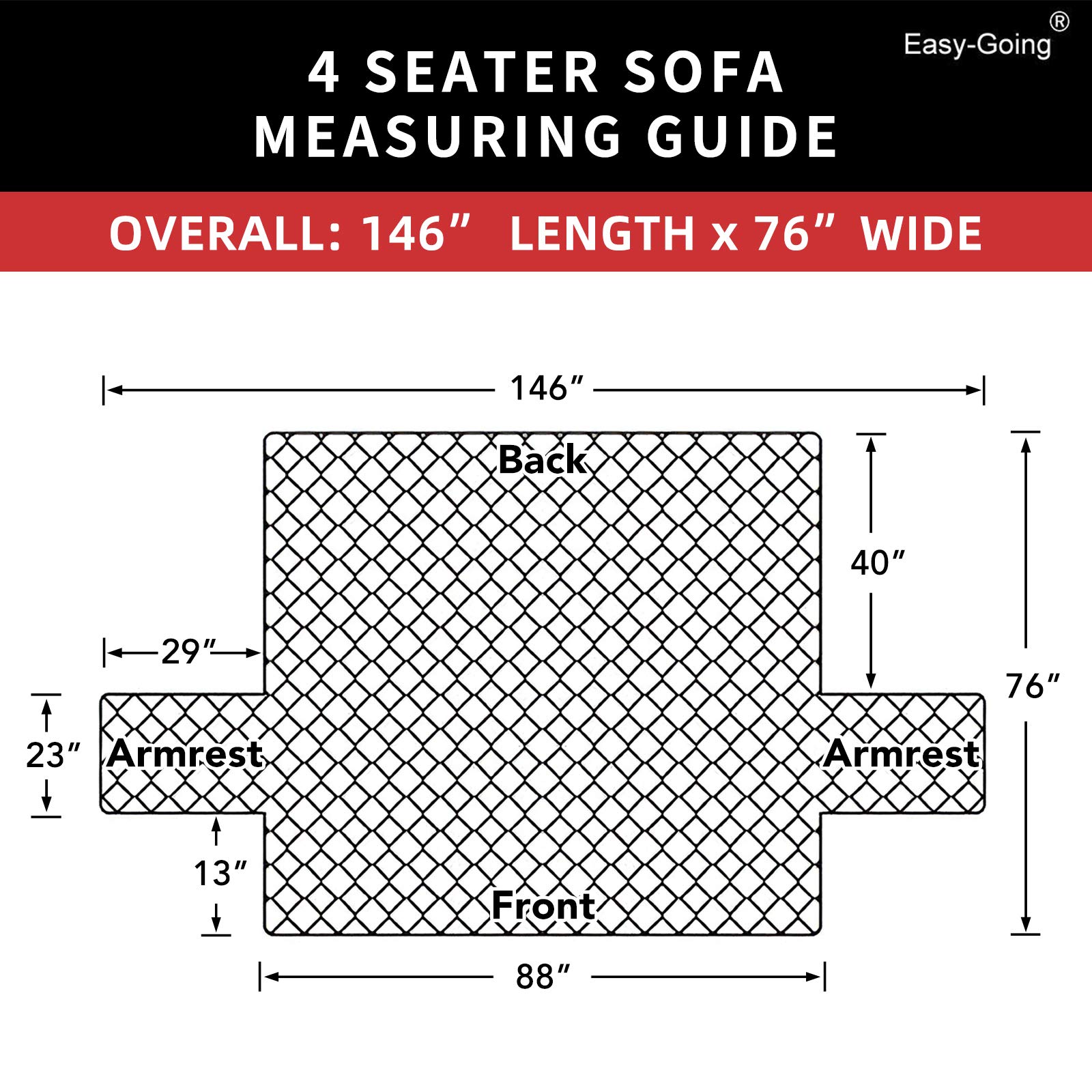 Foto 8 pulgar | Funda para Sofá Fácil de Llevar Reversible de 4 Plazas Resistente al Agua - Venta Internacional