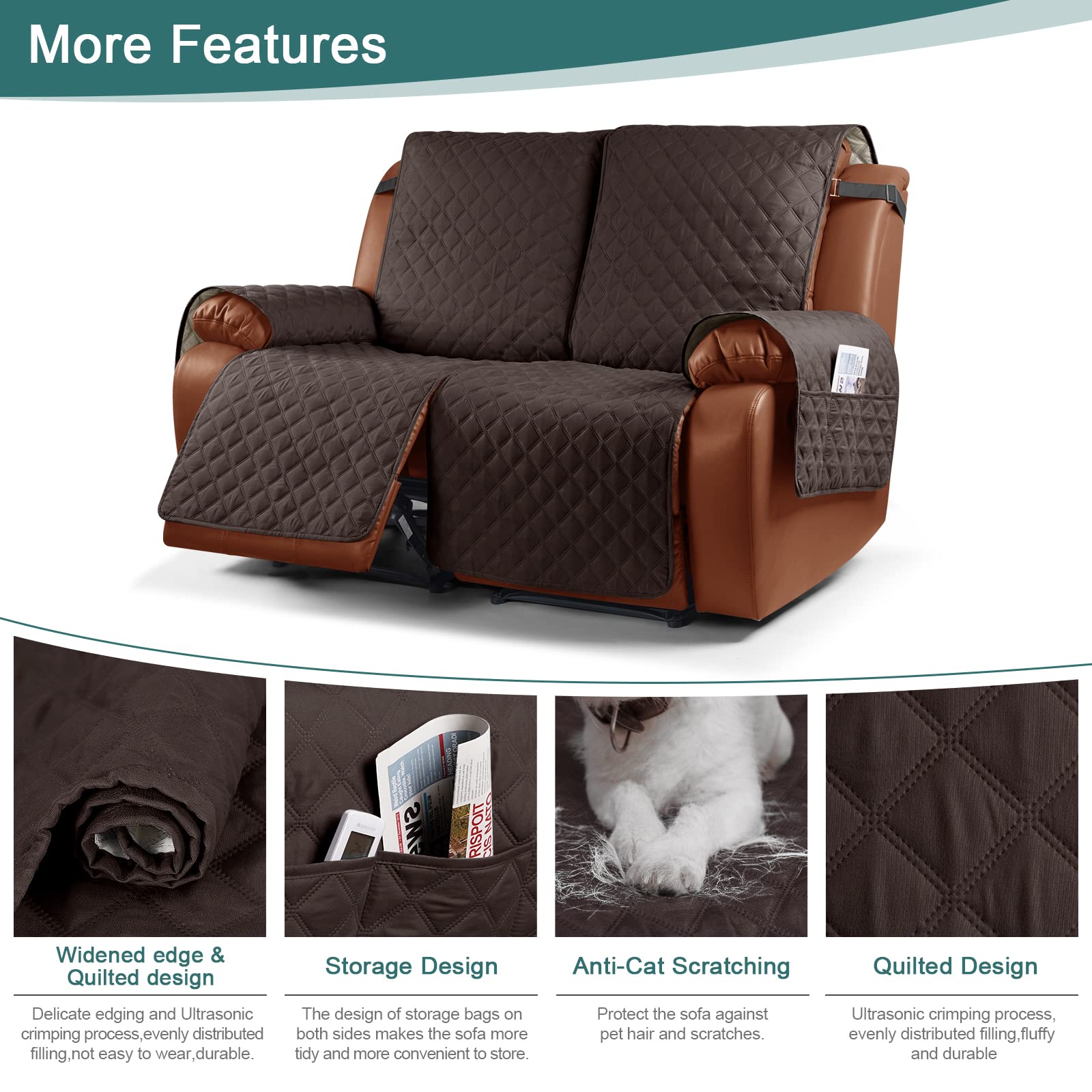 Foto 7 pulgar | Funda de Sofá Reclinable Ruaozz Impermeables de 1 Pieza - Venta Internacional