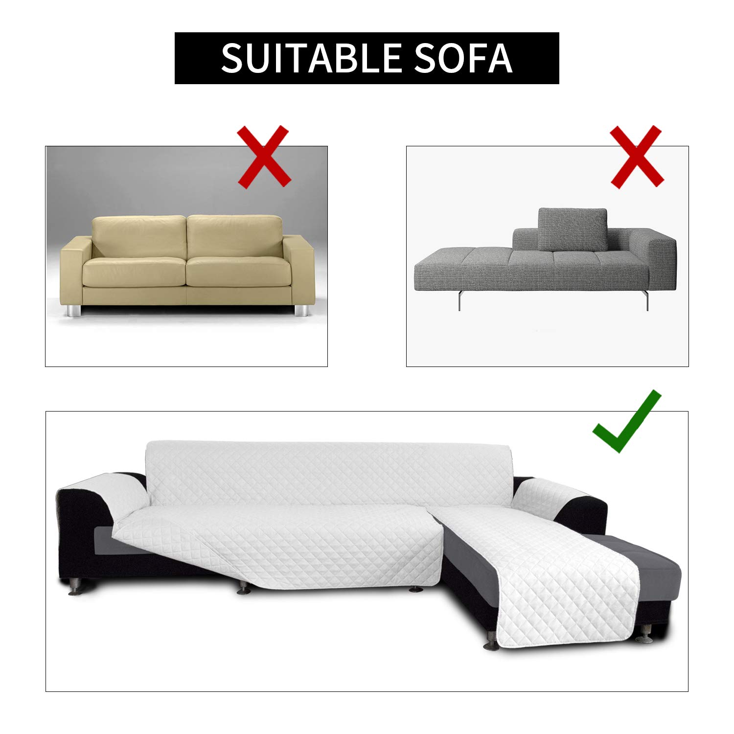 Foto 5 pulgar | Funda De Sofá, Cómoda De Llevar, Seccional, En Forma De L - Venta Internacional.