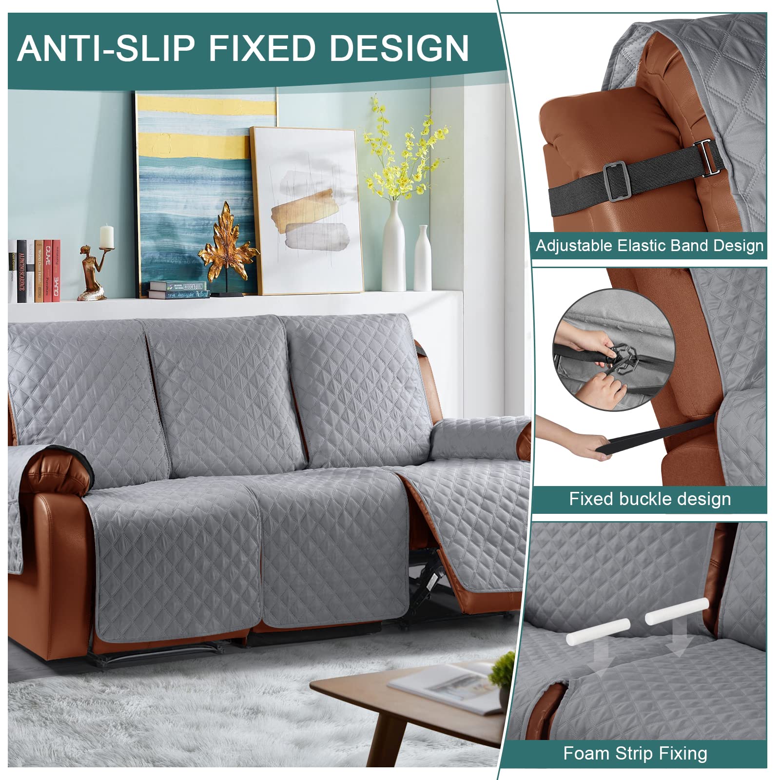 Foto 5 | Funda De Sofá Reclinable Ruaozz, Impermeables, De 1 Pieza - Venta Internacional.