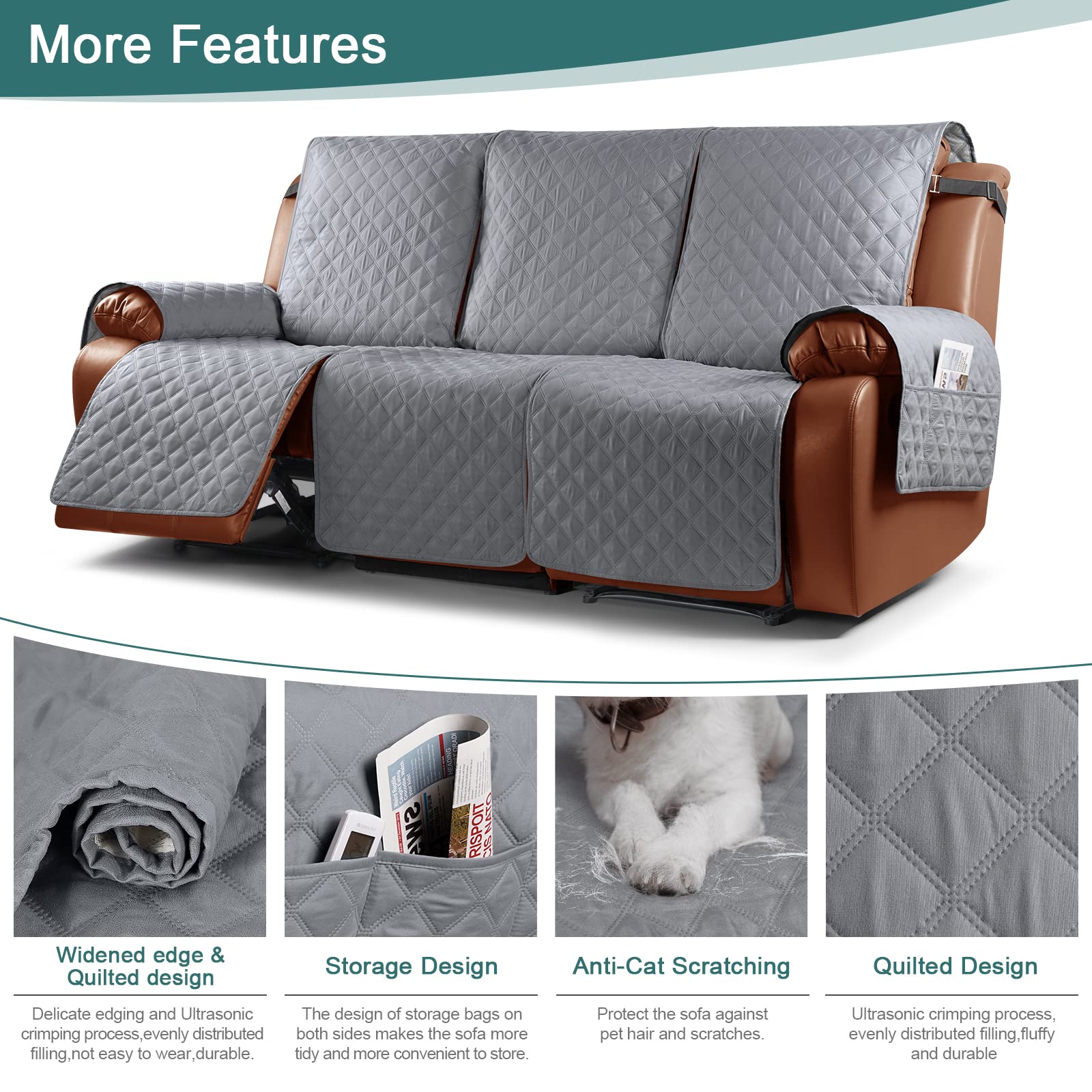 Foto 7 pulgar | Funda De Sofá Reclinable Ruaozz, Impermeables, De 1 Pieza - Venta Internacional.