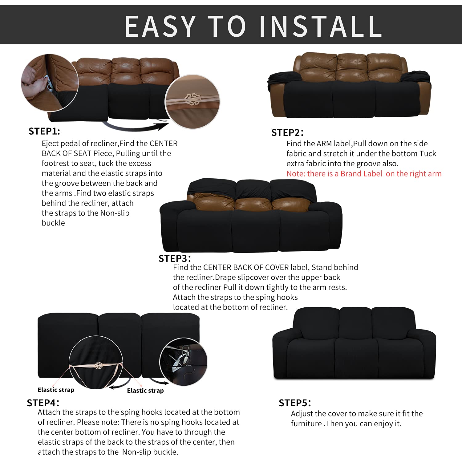 Foto 8 pulgar | Funda Elástica Impermeable para Sillón Protección Completa y Fácil Instalación - Venta Internacional