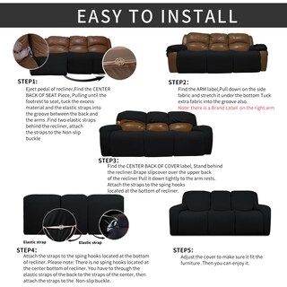 Foto 7 | Sofá Reclinable Easy-Going Negro-Venta Internacional