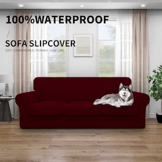 Foto 2 | Funda de Sofá Elástica Impermeable de 4 Piezas Protección y Comodidad para tus Muebles - Venta Internacional