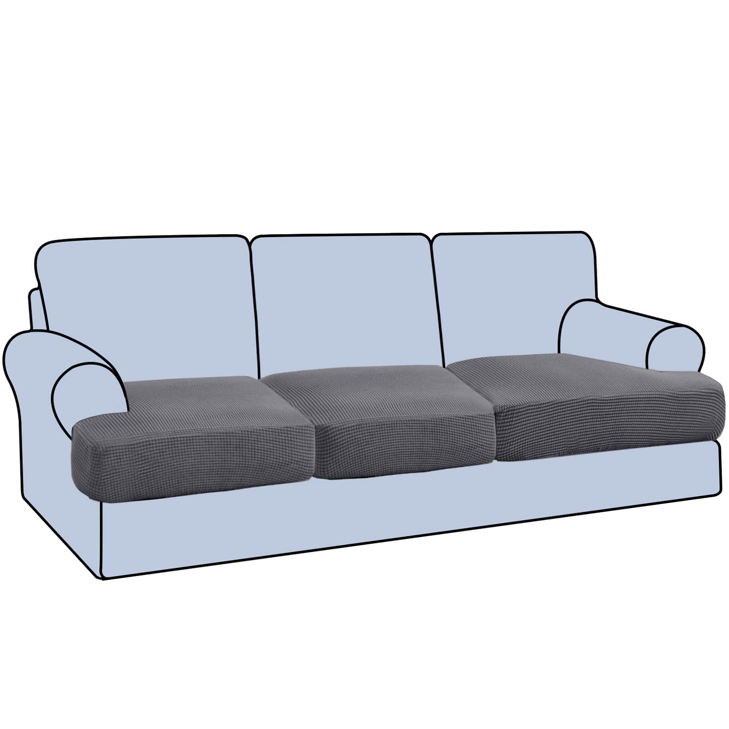Sofá Slipcovers H.versailtex Stretch En Forma De T De 3 Piezas - Venta Internacional. $925