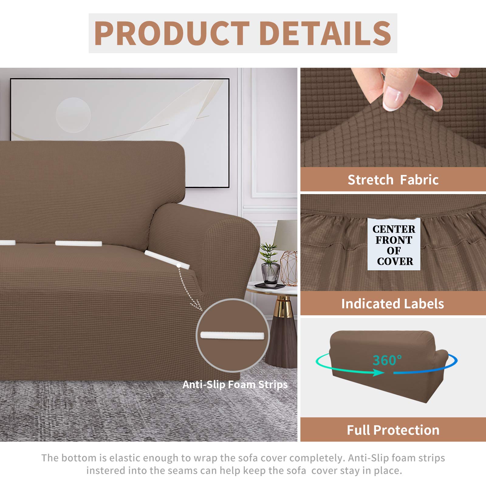 Foto 5 pulgar | Funda De Sofá Fácil De Usar, 100% Impermeable Para Sofás De Gran Tamaño - Venta Internacional.
