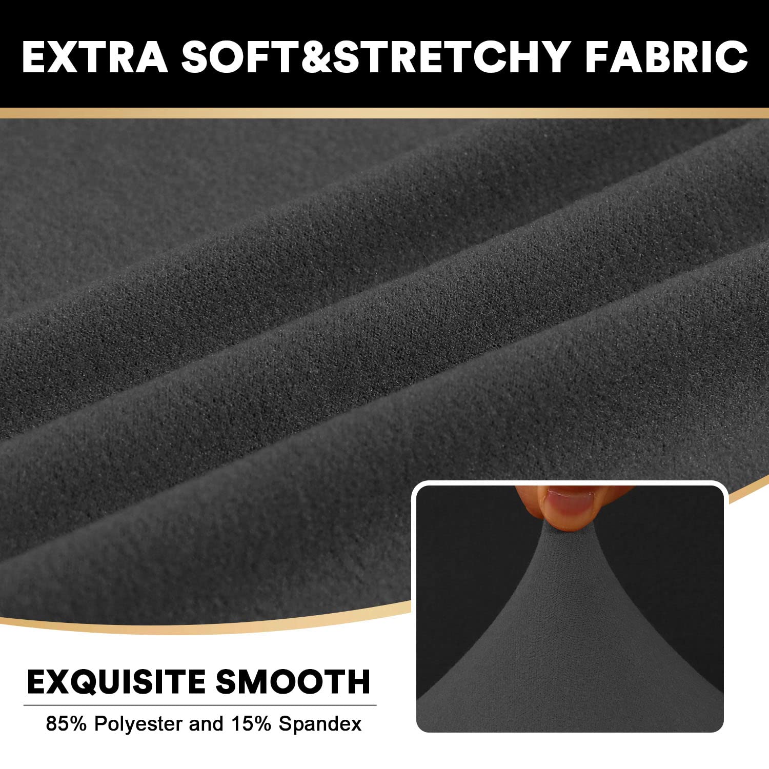 Foto 4 | Funda De Sofá Prince-deco, Elástica, Extragrande, Para Sofá De Dos Plazas, 3 Piezas - Venta Internacional.