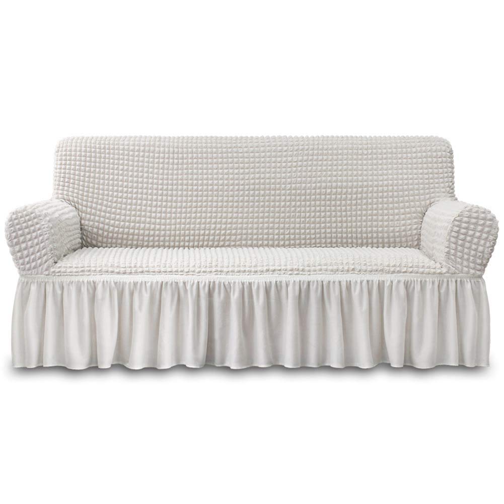 Foto 2 pulgar | Funda De Sofá Niceec Ivory De 1 Pieza, Fácil De Ajustar Para Sofá S - Venta Internacional.