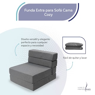 Foto 3 | Funda Extra Sofá Cama Cozy Individual Gris