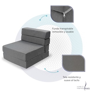 Foto 4 | Funda Extra Sofá Cama Cozy Individual Gris