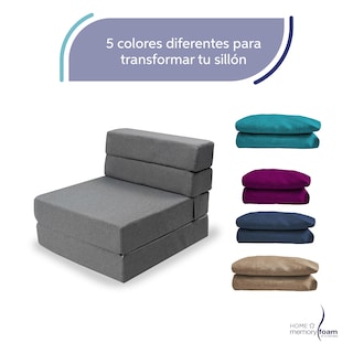 Foto 6 | Funda Extra Sofá Cama Cozy Individual Gris
