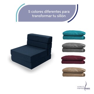 Foto 7 | Funda Extra Sofá Cama Cozy Individual Azul Marino
