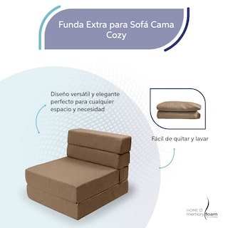 Foto 4 | Funda Extra Sofá Cama Cozy Individual Marron