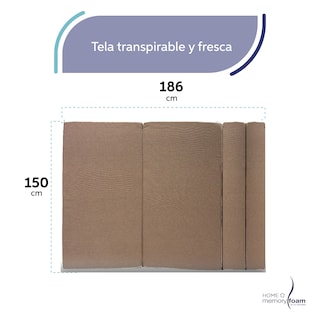 Foto 3 | Funda Extra Sofá Cama Cozy Queen Size Marron