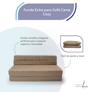 Foto 5 | Funda Extra Sofá Cama Cozy Queen Size Marron