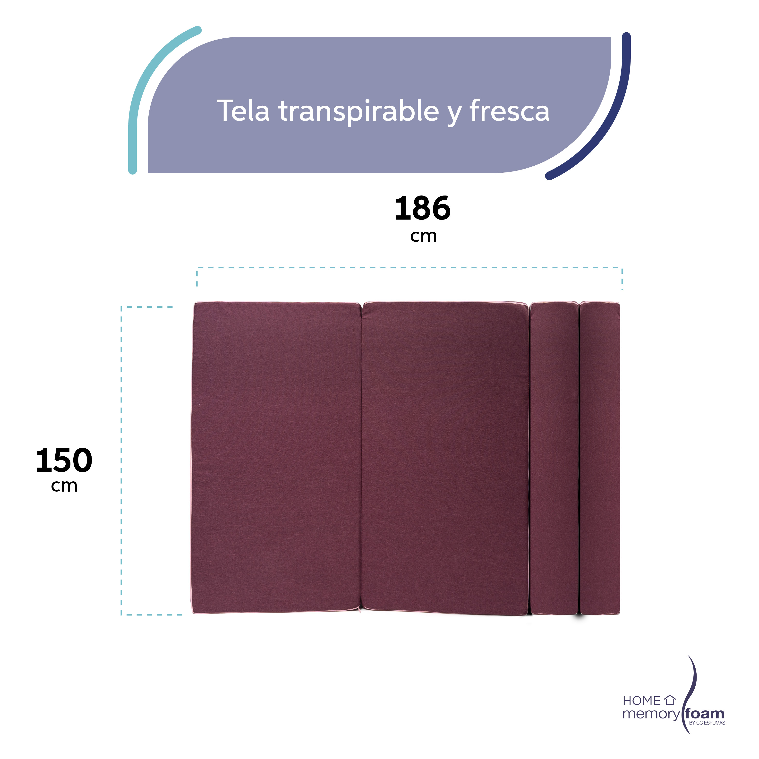 Foto 4 | Funda Extra  Sofá Cama Cozy Queen Size Rosa