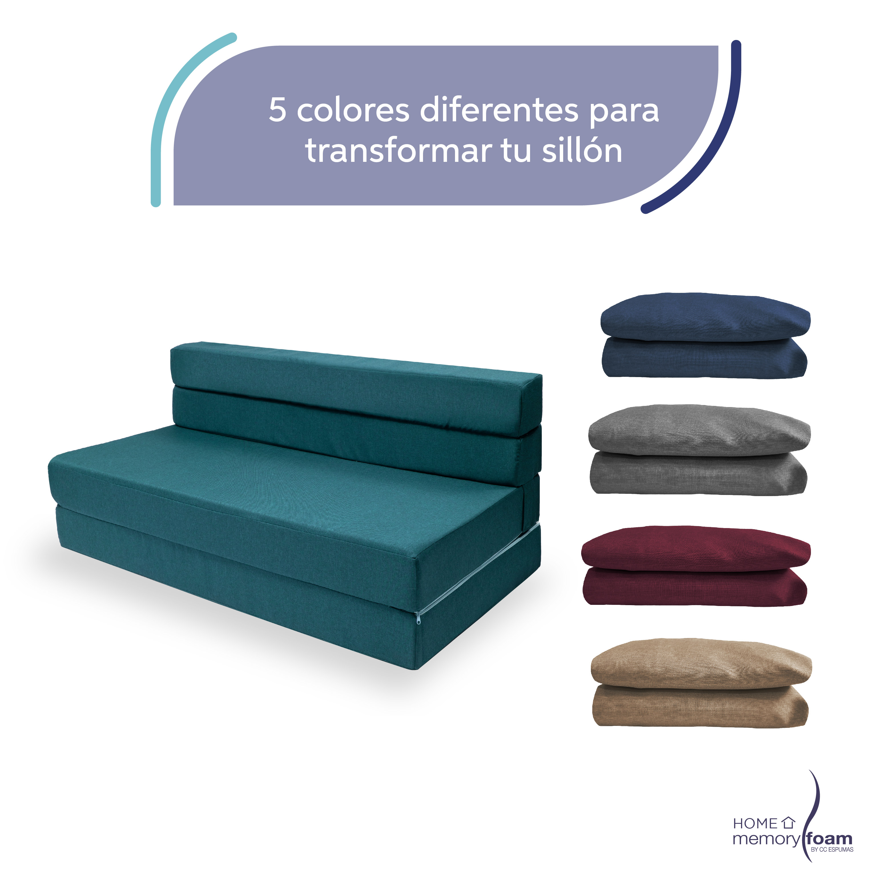 Foto 3 pulgar | Funda Extra  Sofá Cama Cozy Matrimonial Verde