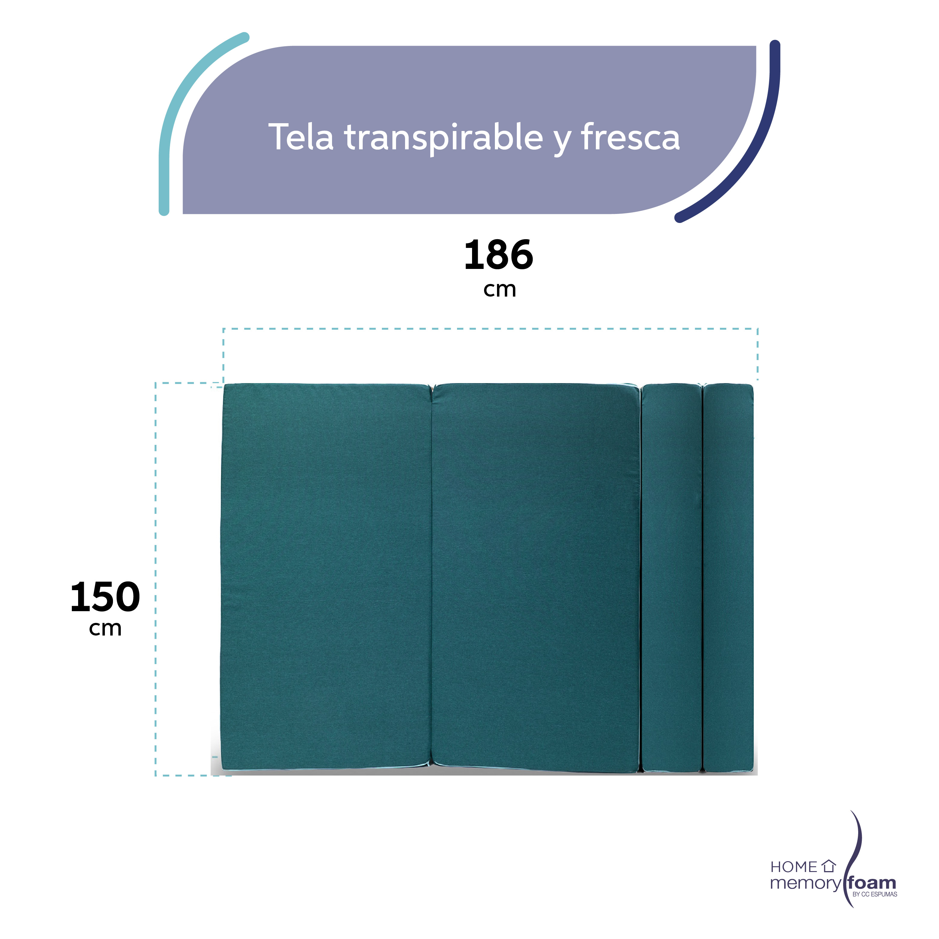 Foto 4 pulgar | Funda Extra  Sofá Cama Cozy Queen Size Verde