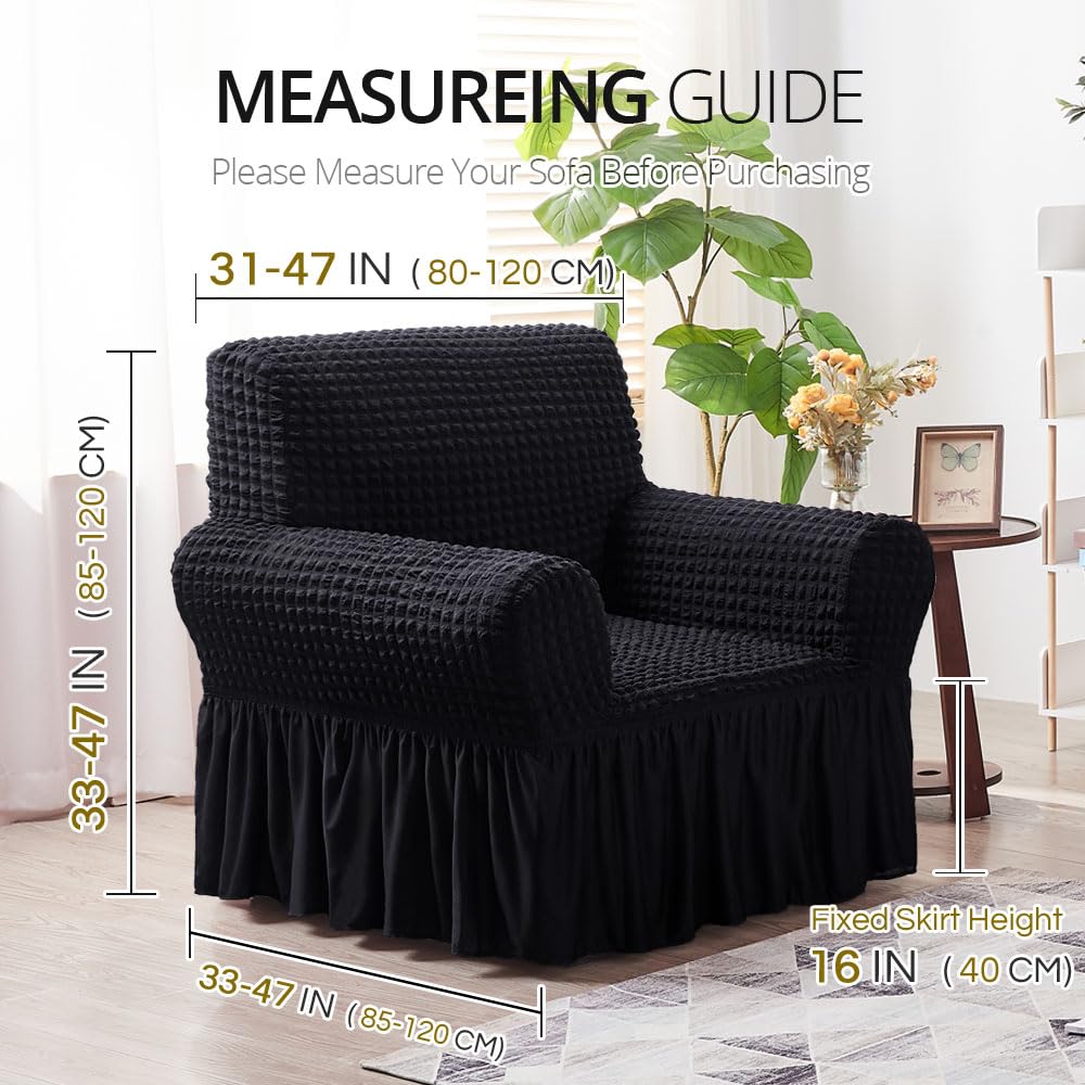 Foto 7 pulgar | Funda Para Sillón Niceec Negra Universal De Alta Elasticidad - Venta Internacional.