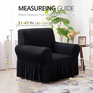 Foto 6 | Funda Para Sillón Niceec Negra Universal De Alta Elasticidad - Venta Internacional.