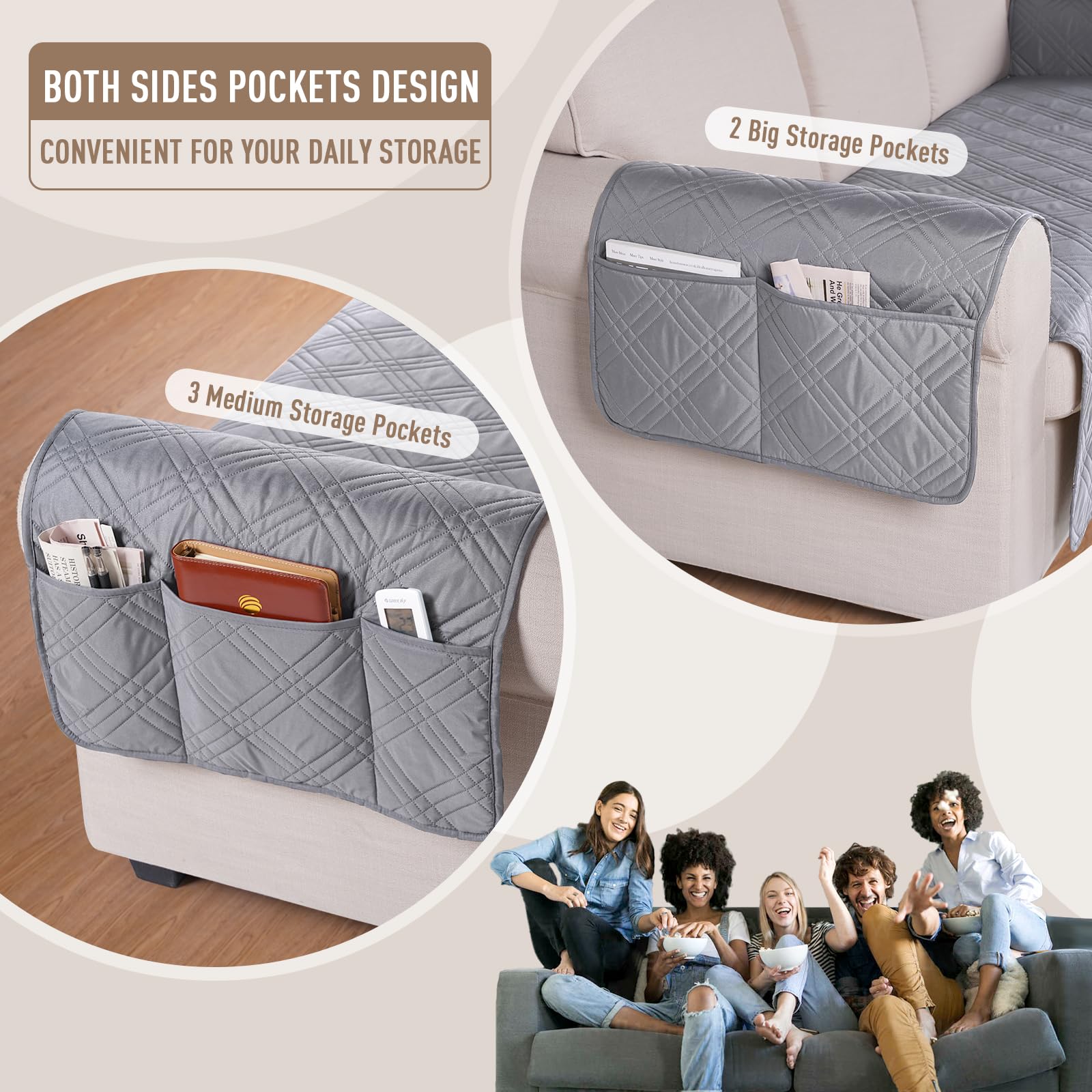 Foto 5 | Funda De Sofá Taococo Impermeable Para Mascotas Y Perros, Sofá De Gran Tamaño - Venta Internacional.